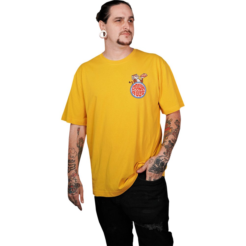 LETHAL THREAT Down-N-Out Tiger in Your Tank - Yellow - Medium DT10051M