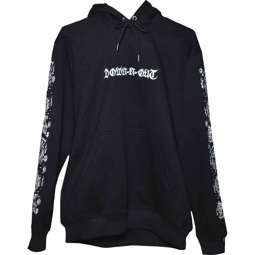 LETHAL THREAT Down-N-Out Cheating Death Hoodie - Black - XL DT10054XL