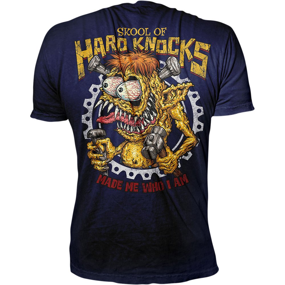 LETHAL THREAT Skool of Hard Knocks T-Shirt - Blue - XL LT20896XL