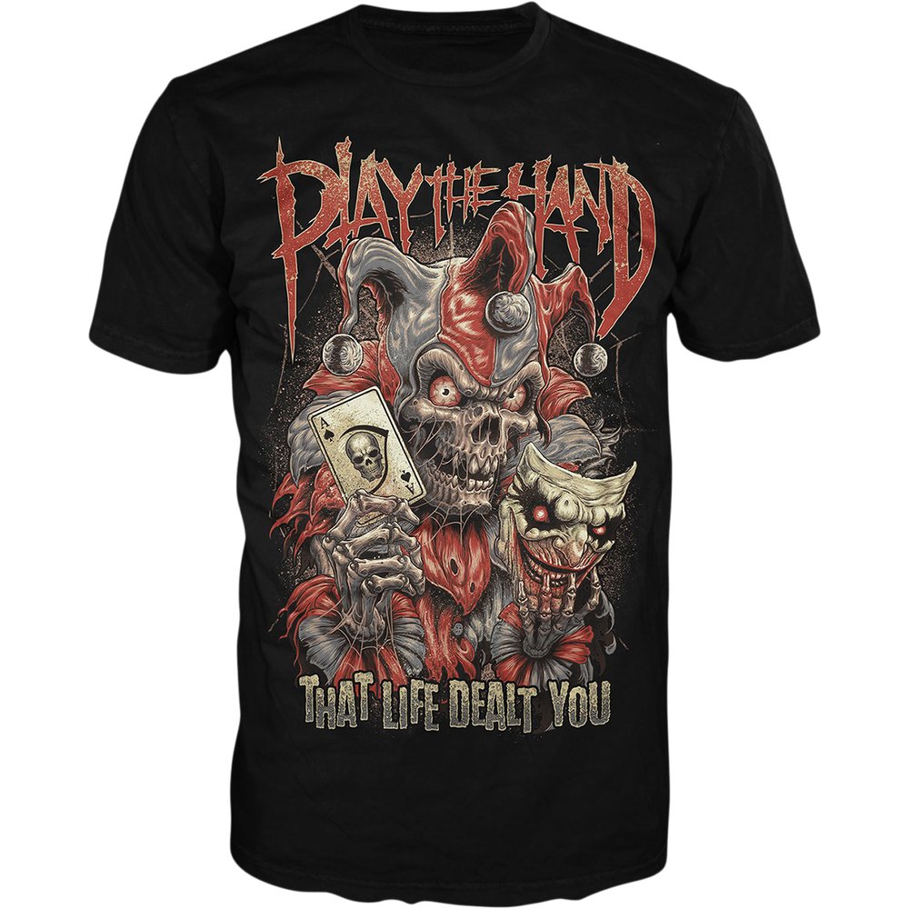 LETHAL THREAT Play the Hand T-Shirt - Black - 3XL LT20894XXXL
