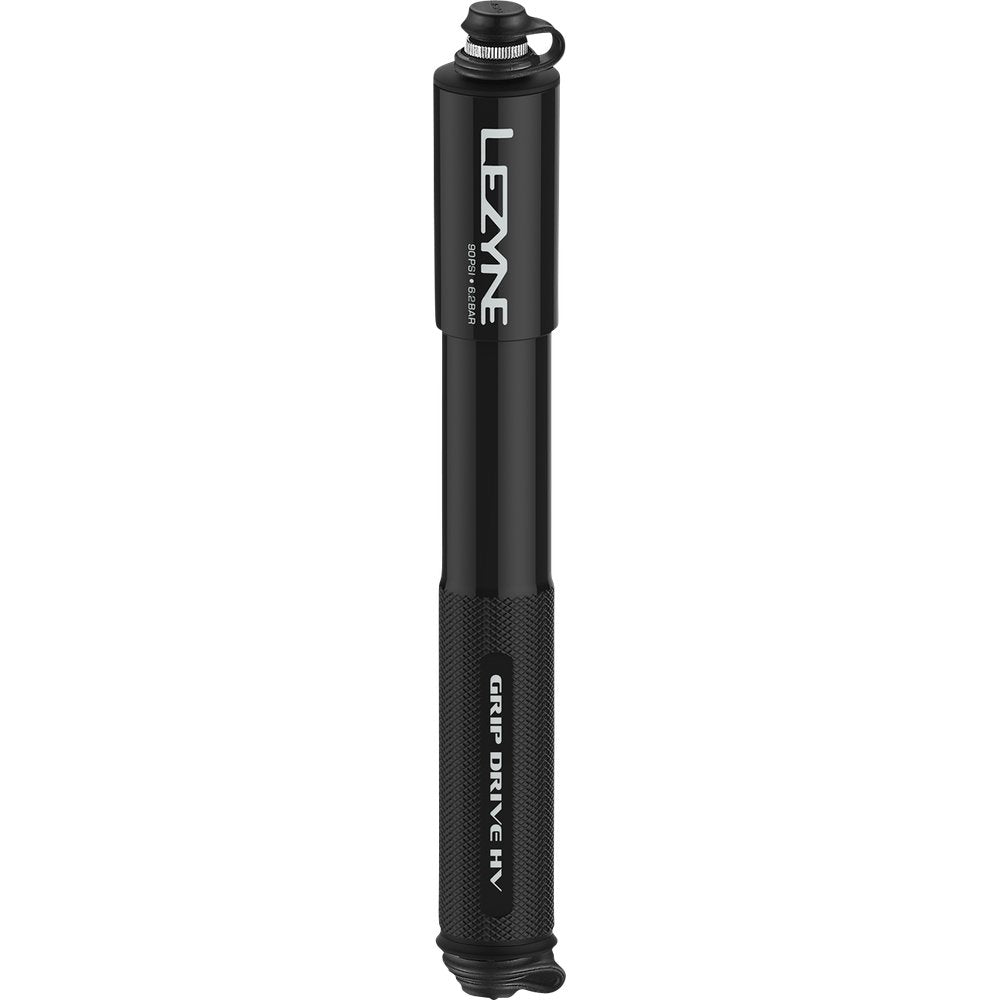 LEZYNE Grip Hand Pump - High-Volume - Black - Medium 1MPGRIPHVV1M04