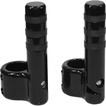 LINDBY Clamp-On 3-Band Footpeg - Black BL715