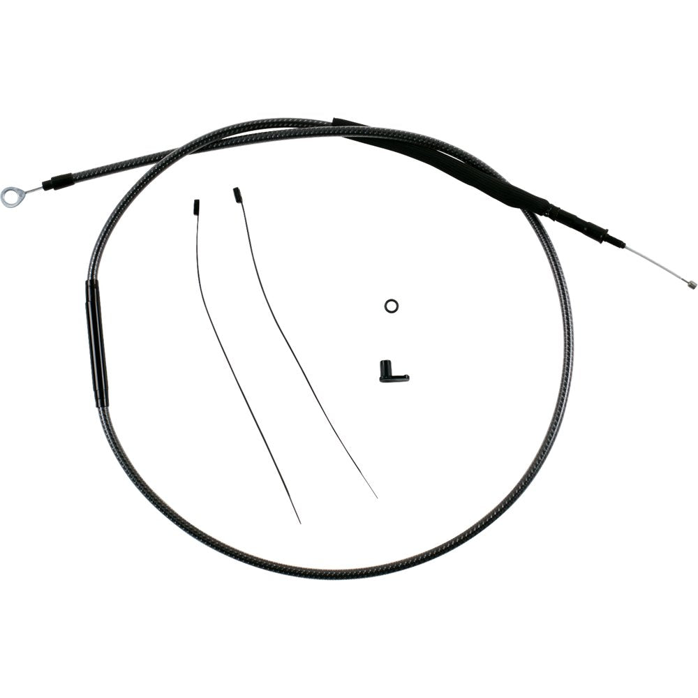 MAGNUM SHIELDING Redesigned Polished KARBONFIBR Clutch Cable - 69-3/4" 7236-69