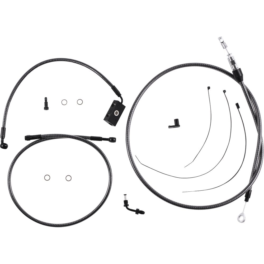 MAGNUM SHIELDING KARBONFIBR Designer Handlebar Installation Kit - 10" - '18-'24 Softail 7871255