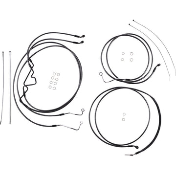 MAGNUM SHIELDING Black Pearl* Designer Handlebar Installation Kit - 10" - '17-'20 FLTR 487875