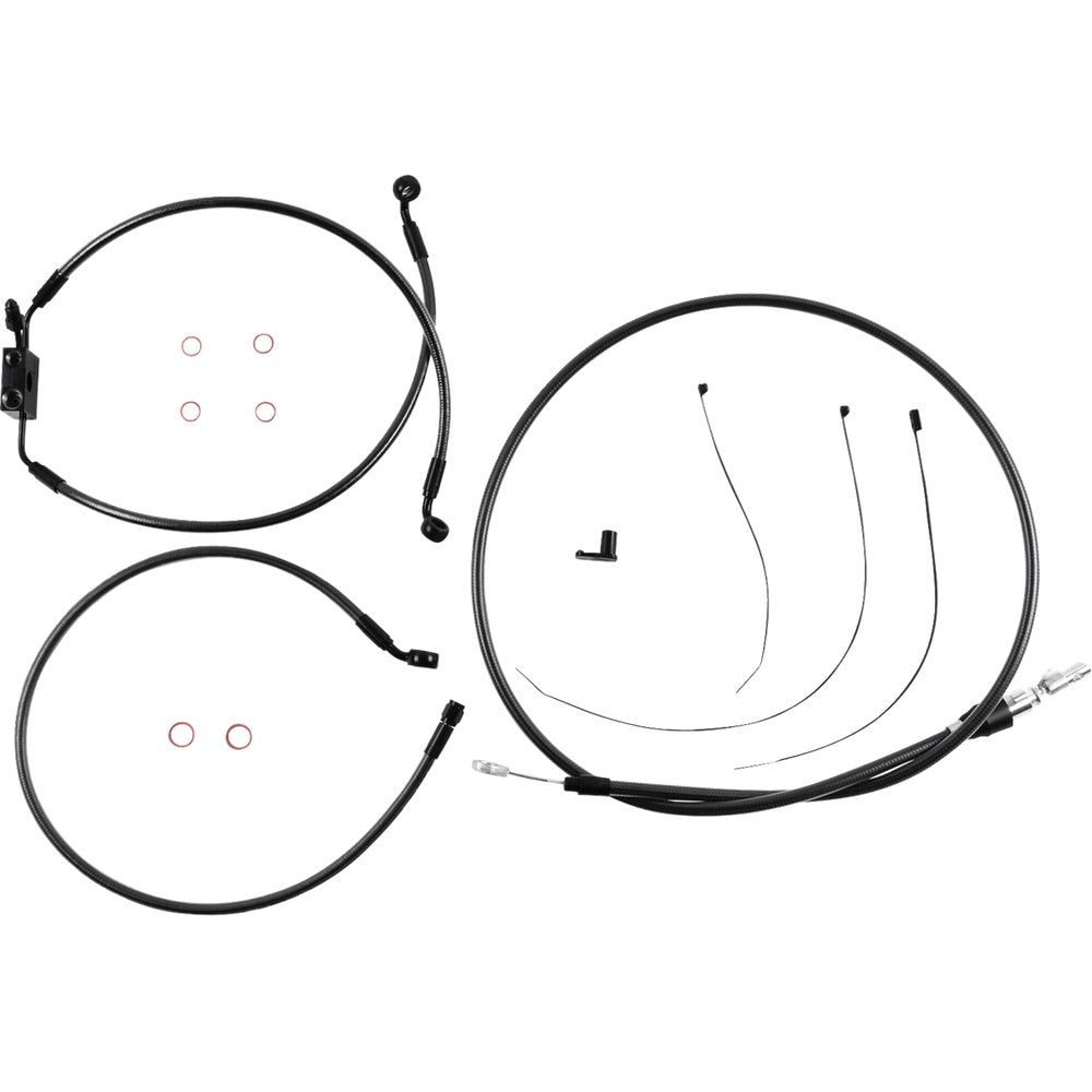 MAGNUM SHIELDING Black Pearl* Designer Handlebar Installation Kit - 8" - FXLR/FXFB/S 4871128