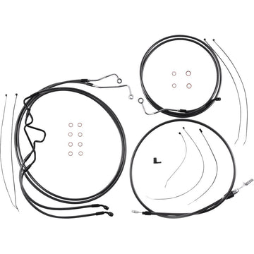 MAGNUM SHIELDING Black Pearl* Designer Handlebar Installation Kit - 10" - '21-'23 FLTR 4871215