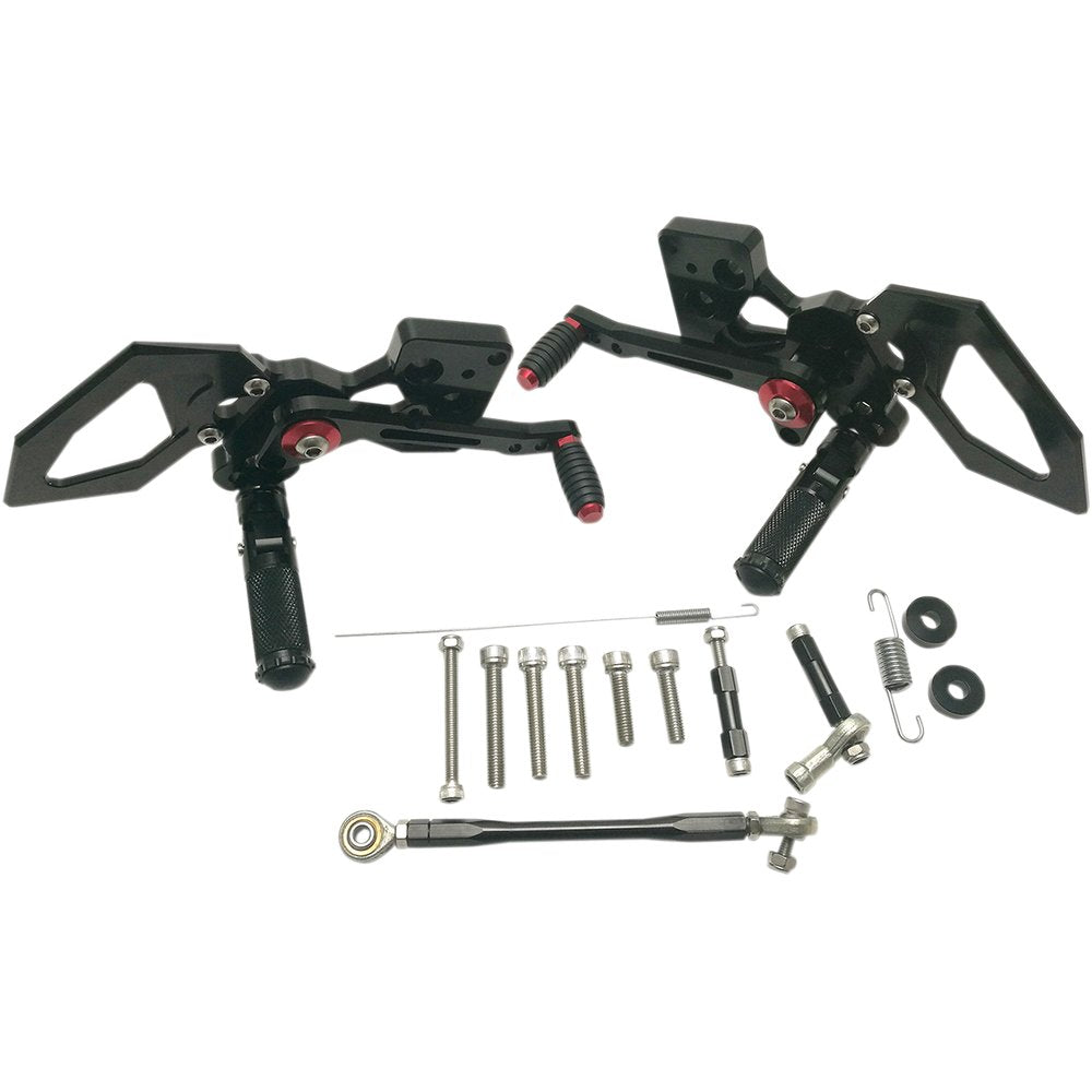 MGP MGP Rearset - Black - Kawasaki 51602-2500