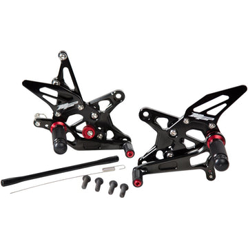 MGP MGP Rearset - Black - Kawasaki 50901-2500