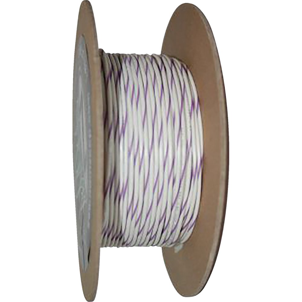 NAMZ 100' Wire Spool - 20 Gauge - White/Violet NWR-97-100-20