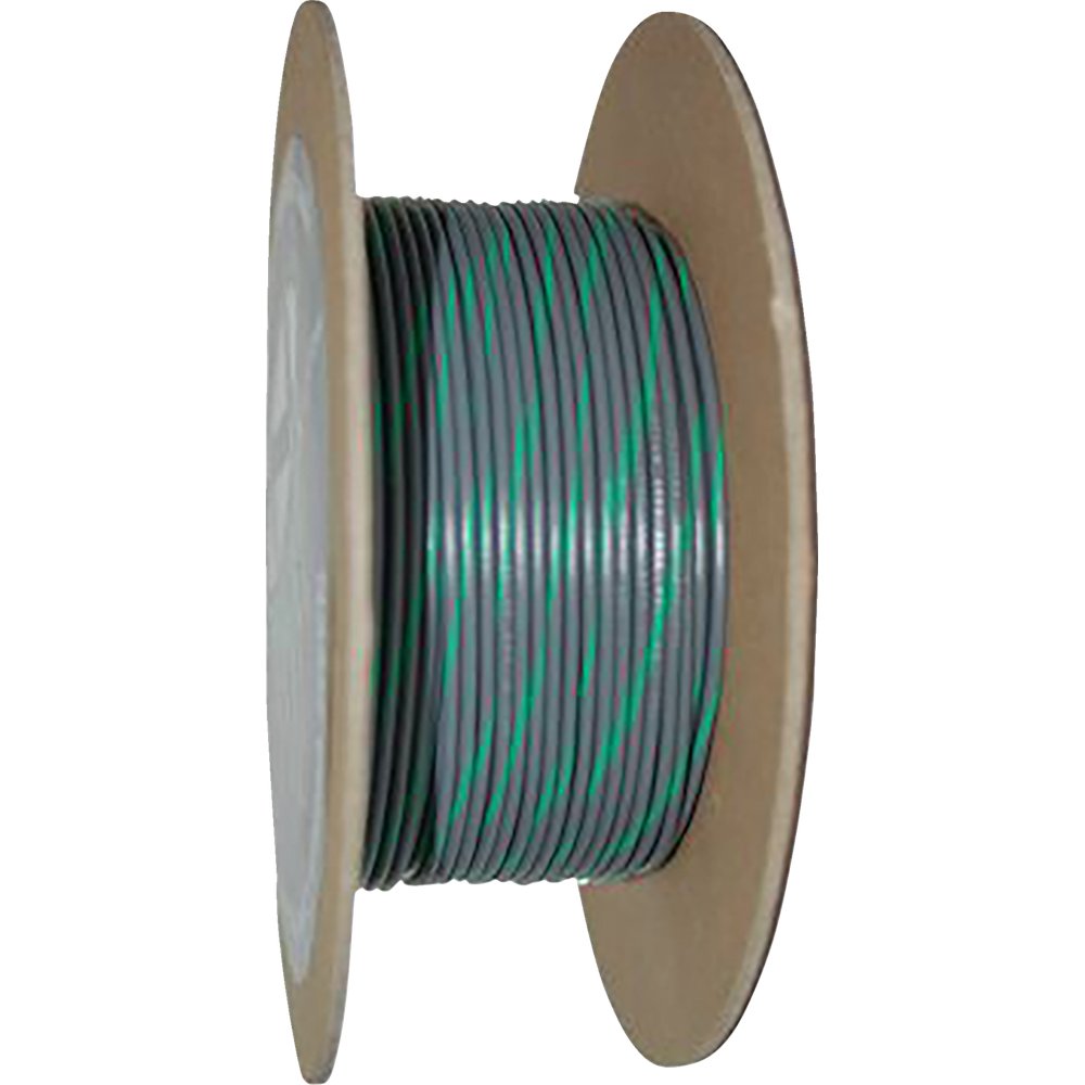 NAMZ 100' Wire Spool - 20 Gauge - Gray/Green NWR-85-100-20