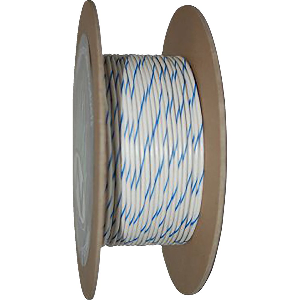 NAMZ 100' Wire Spool - 20 Gauge - White/Blue NWR-96-100-20