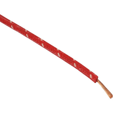 NAMZ 25' Cloth-Braided Wire Spool - 16 Gauge - Red/White NCBW-29