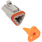 NAMZ Deutsch Plug - 3 Pin - Gray DP-3G