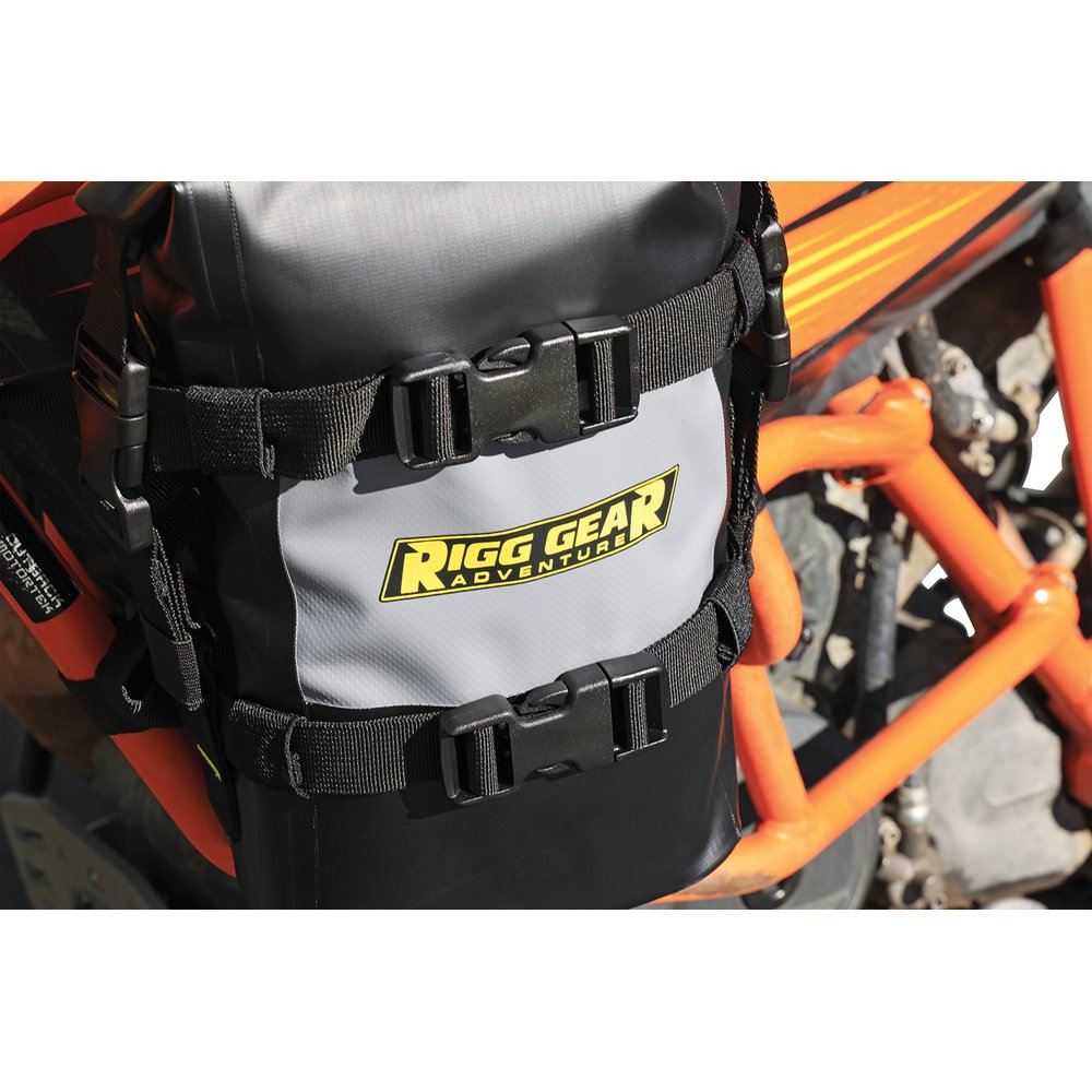NELSON RIGG Hurricane RiggPak Crash Bar/Tail Bag - Black/Gray SE-4005
