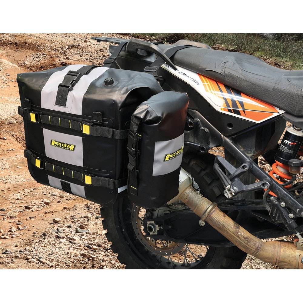 NELSON RIGG Hurricane RiggPak Crash Bar/Tail Bag - Black/Gray SE-4005