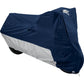 NELSON RIGG Defender Deluxe Cover - Motorcycle - Polyester - Navy/Silver - XL MC-902-04-XL