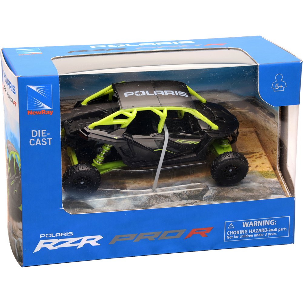 NEW RAY TOYS Polaris RZR Pro R4 - 1:18 Scale - Black 07393