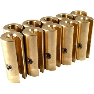NO-MAR Wheel Weights - 1-1/2 oz - Brass - 10 Pack WT-SPK10BR-150