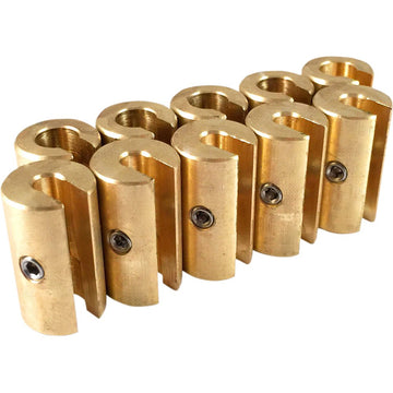 NO-MAR Wheel Weights - 1-1/4 oz - Brass - 10 Pack WT-SPK10BR-125