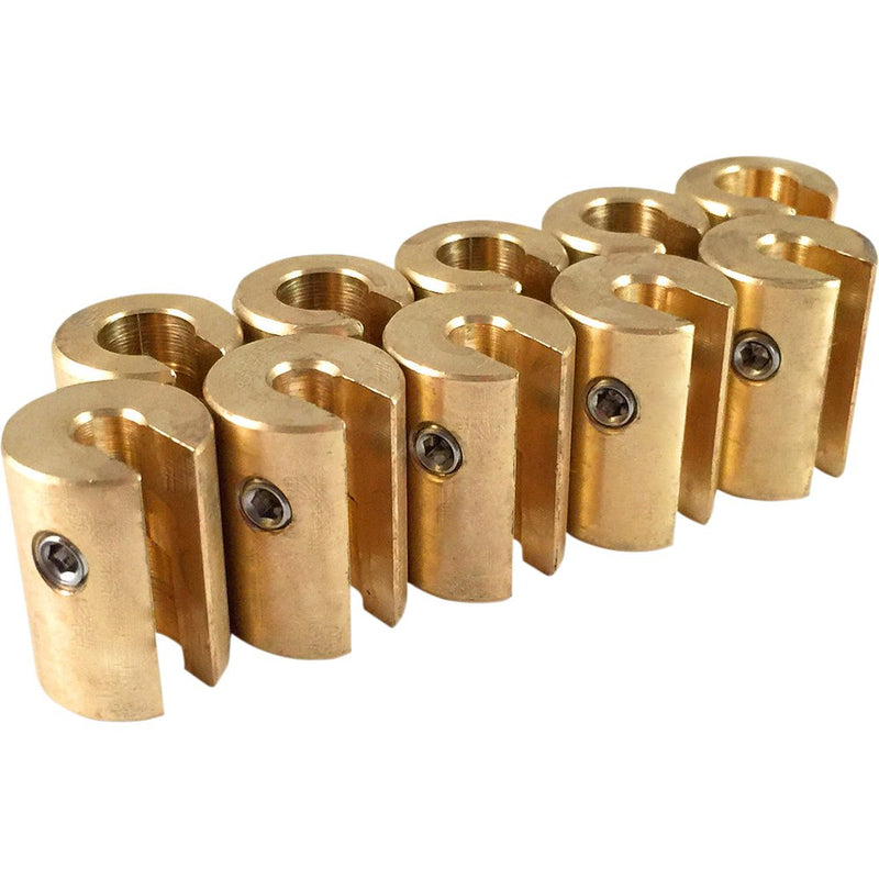 NO-MAR Wheel Weights - 1 oz - Brass - 10 Pack WT-SPK10BR-1