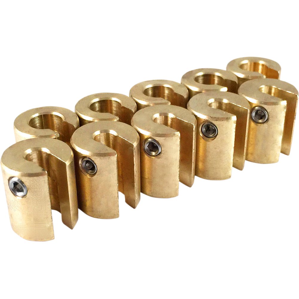 NO-MAR Wheel Weights - 3/4 oz - Brass - 10 Pack WT-SPK10BR-75