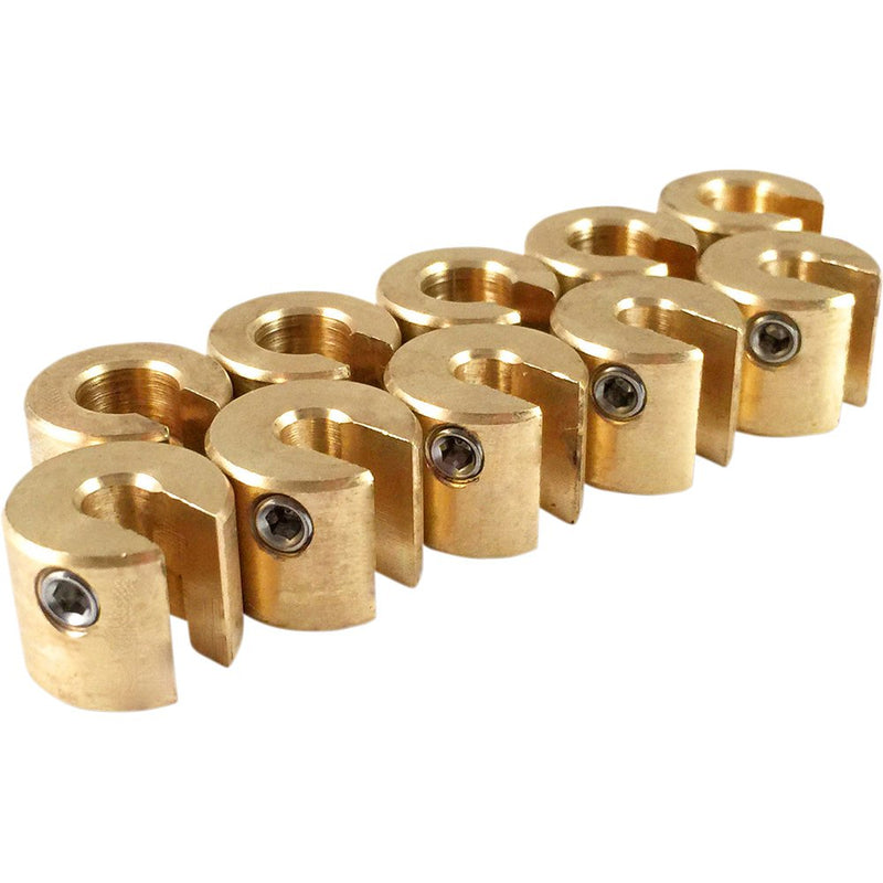 NO-MAR Wheel Weights - 1/2 oz - Brass - 10 Pack WT-SPK10BR-50