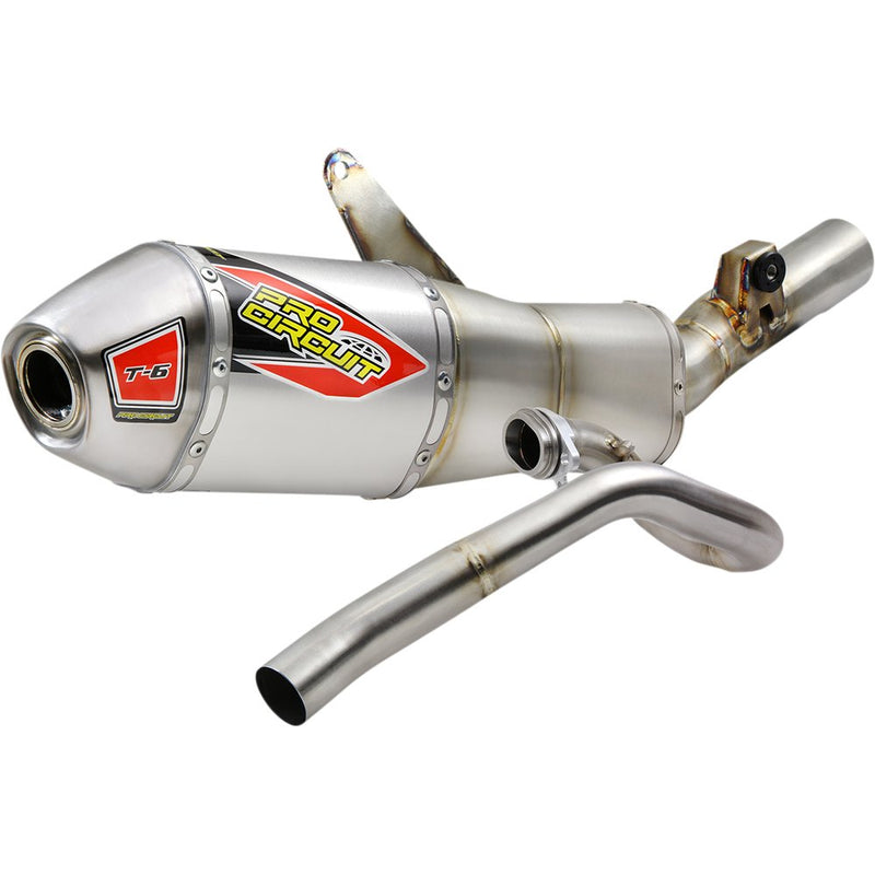 Pro Circuit T-6 Exhaust System - Stainless Steel - Honda 450 0112145G