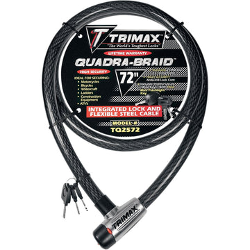 TRIMAX Quad Braid Cable Lock - 72" TQ2572
