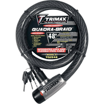 TRIMAX Quad Braid Cable Lock - 48" TQ2548