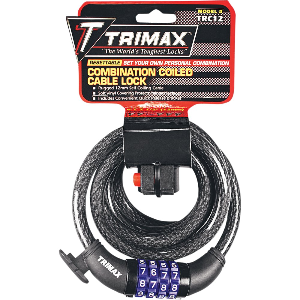 TRIMAX Combo and Cable Locks - 72" TNRC126