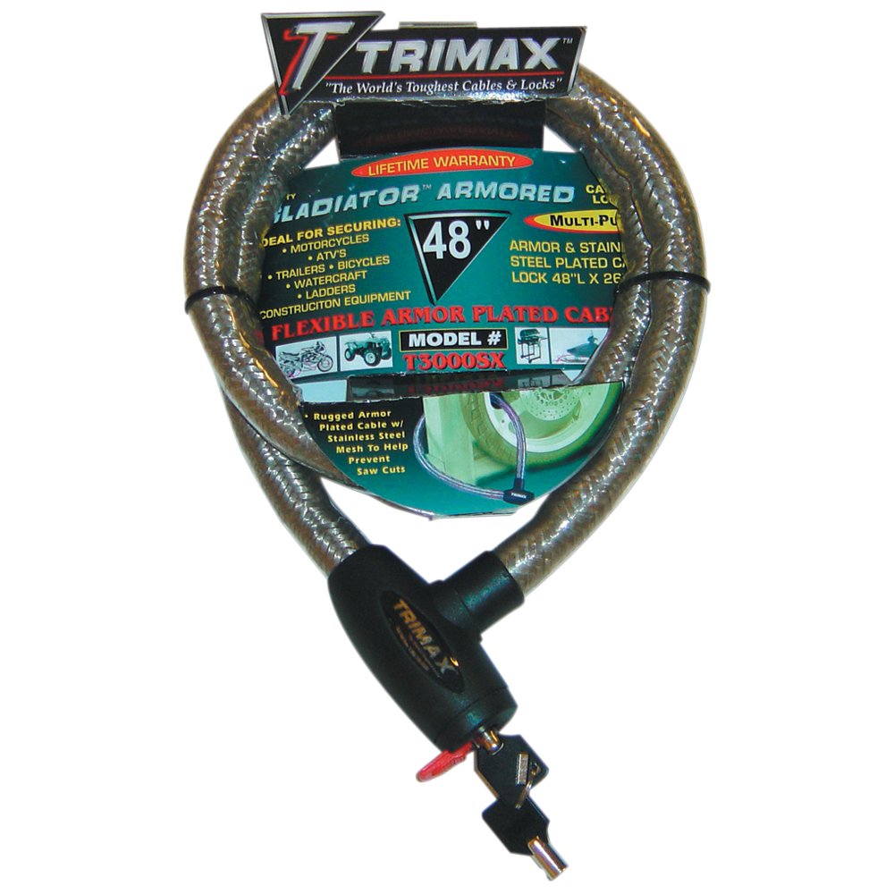TRIMAX Braided Cable Lock - 48" TG3048SX