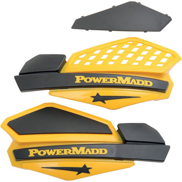POWERMADD Star Series Handguards - Yellow/Black 34201