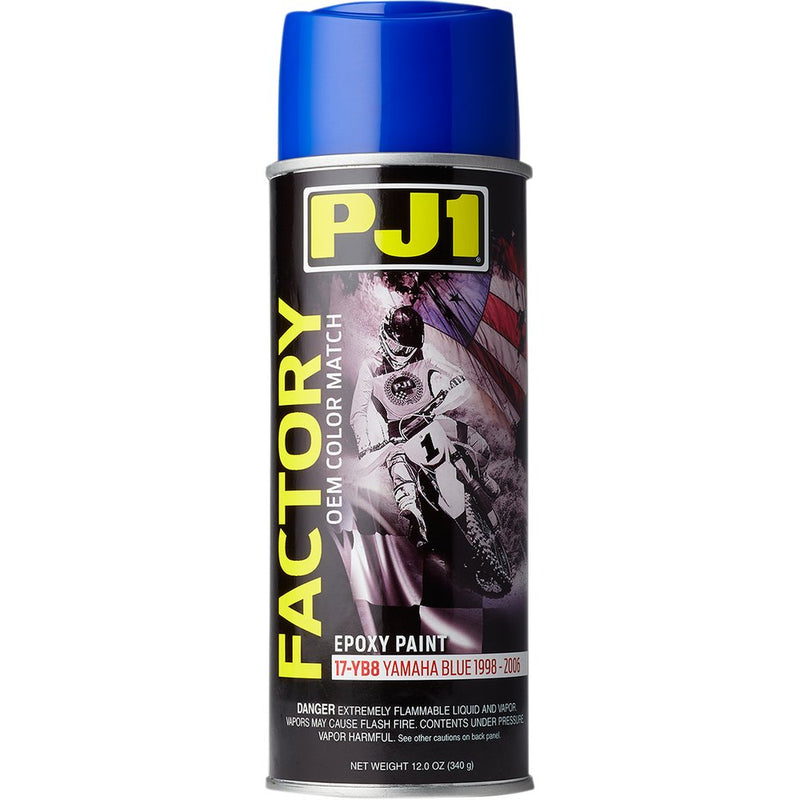PJ1 Factory OEM Yamaha Blue Color Match epoxy paint can on a white background