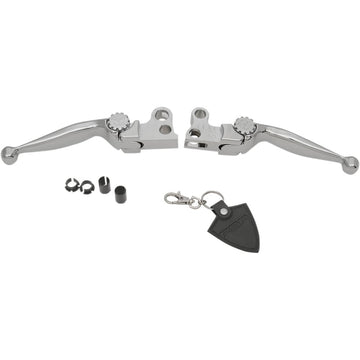 PSR Journey Adjustable Lever Set for Harley Models - Chrome 12-00600-20
