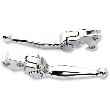 PSR Journey Adjustable Lever Set for Harley Models - Chrome 12-00601-20