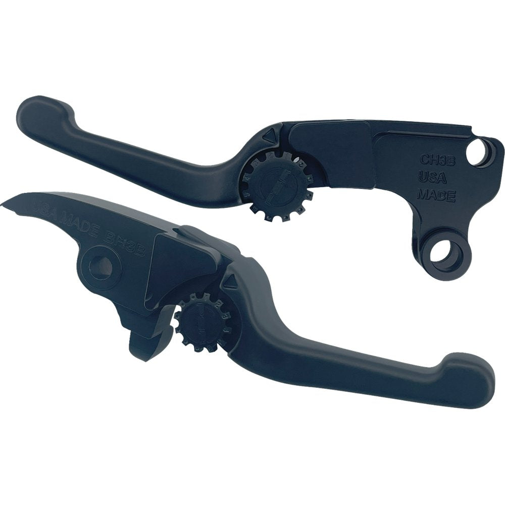 PSR Anthem Adjustable Lever Set for Harley Models - Short - Black 12-01667-22