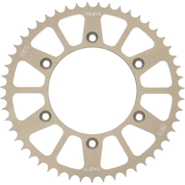 SUNSTAR SPROCKETS Rear Sprocket - 51 Tooth - Honda - Works/Gold 5-355951