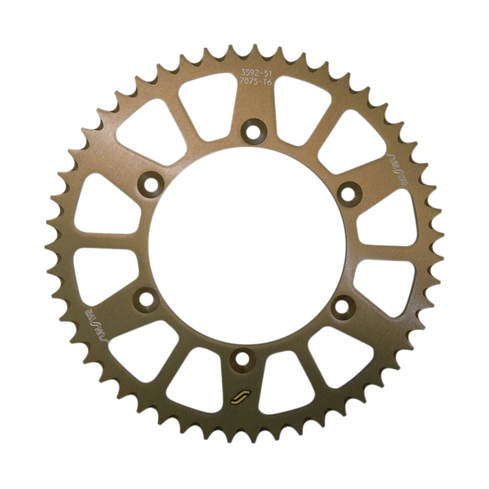 SUNSTAR SPROCKETS Rear Sprocket - 48 Tooth - Works/Gold 5-359248
