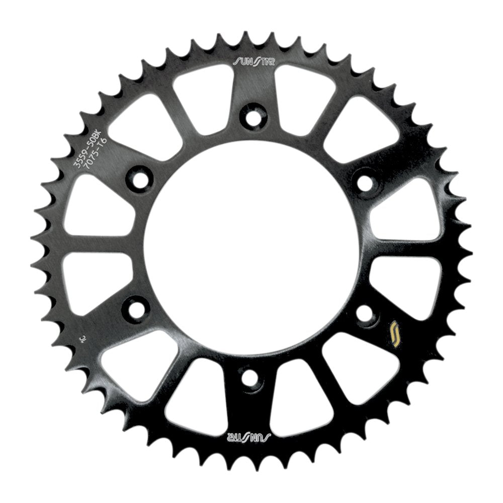 SUNSTAR SPROCKETS Rear Sprocket - 48 Tooth - Honda - Works/Black 5-355948BK