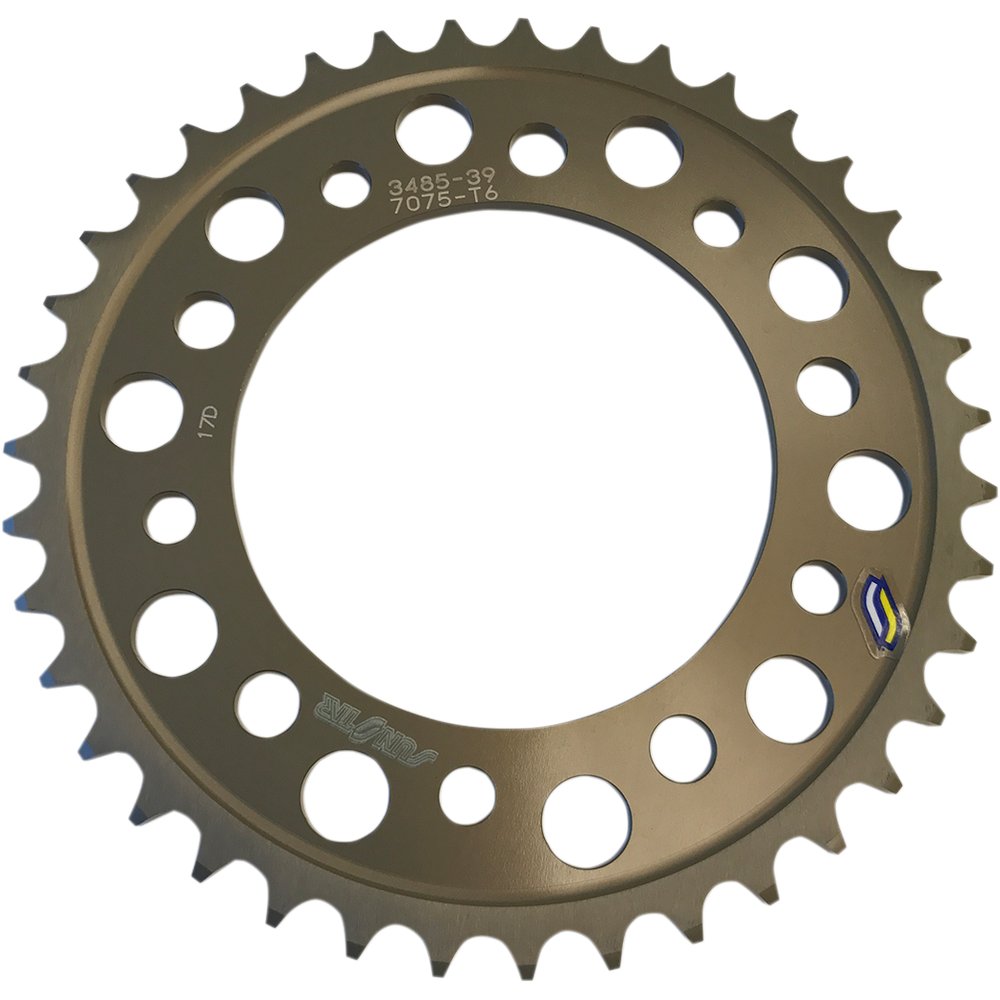 SUNSTAR SPROCKETS Rear Sprocket - 39 Tooth - Yamaha - Works/Gold 5-348539