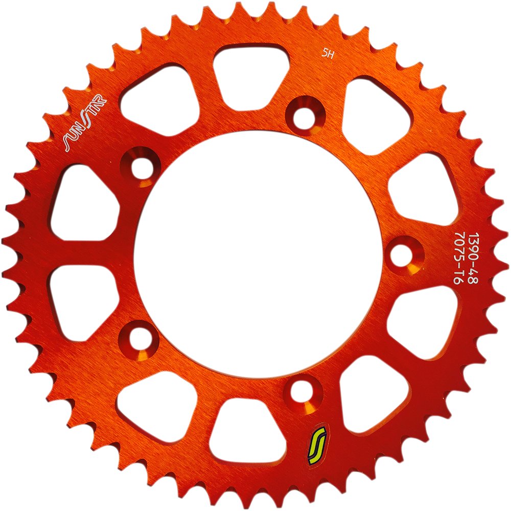 SUNSTAR SPROCKETS Rear Sprocket - 48 Tooth - Gas Gas/Husqvarna/KTM - Works/Orange 5-139048OR