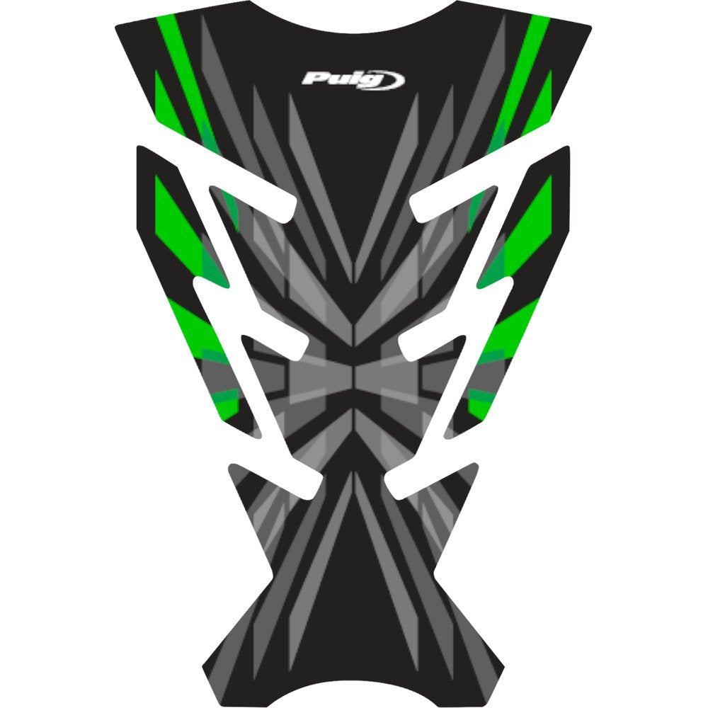 PUIG HI-TECH PARTS Challenge Tank Pad - Green 21752V