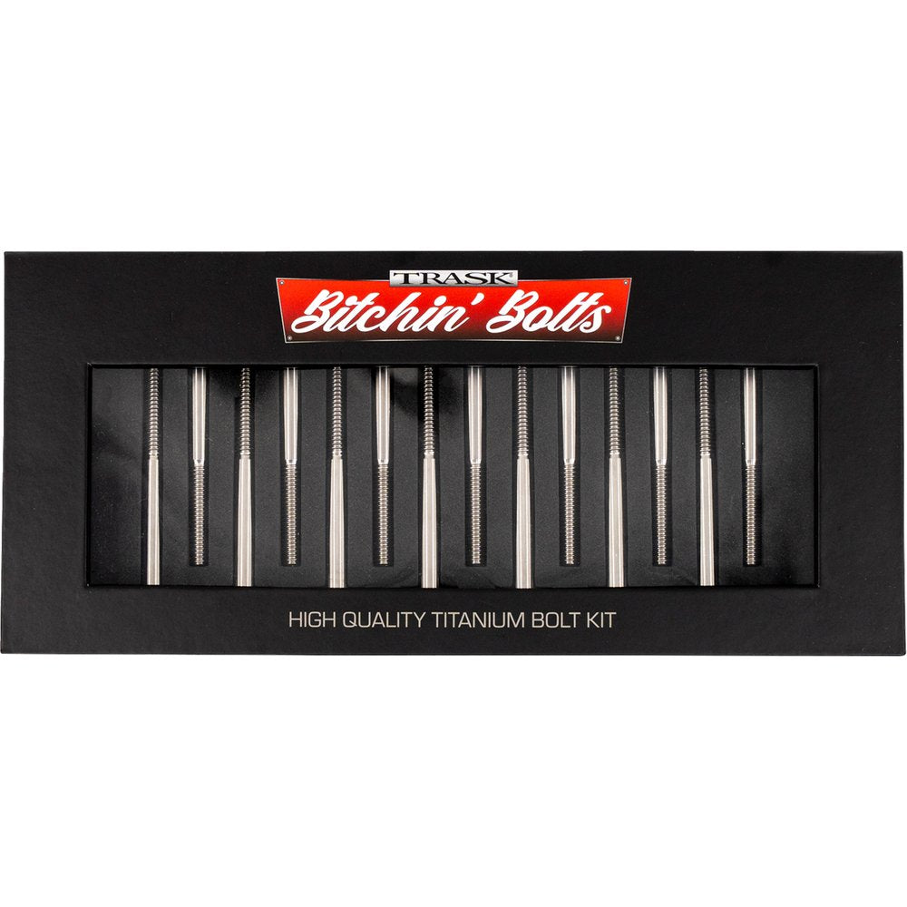 TRASK Bitchin' Bolts Hardware Kit - Titanium - M8 - Crankcase TM-1050-H
