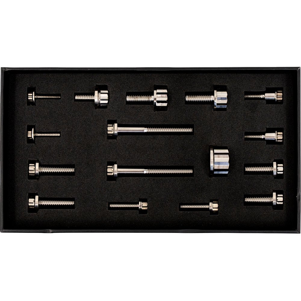 TRASK Bitchin' Bolts Hardware Kit - Titanium - M8 - Peg Mount TM-1050-F