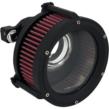 TRASK Assault Charge High-Flow Air Cleaner - Flat Black TM-1022-BK