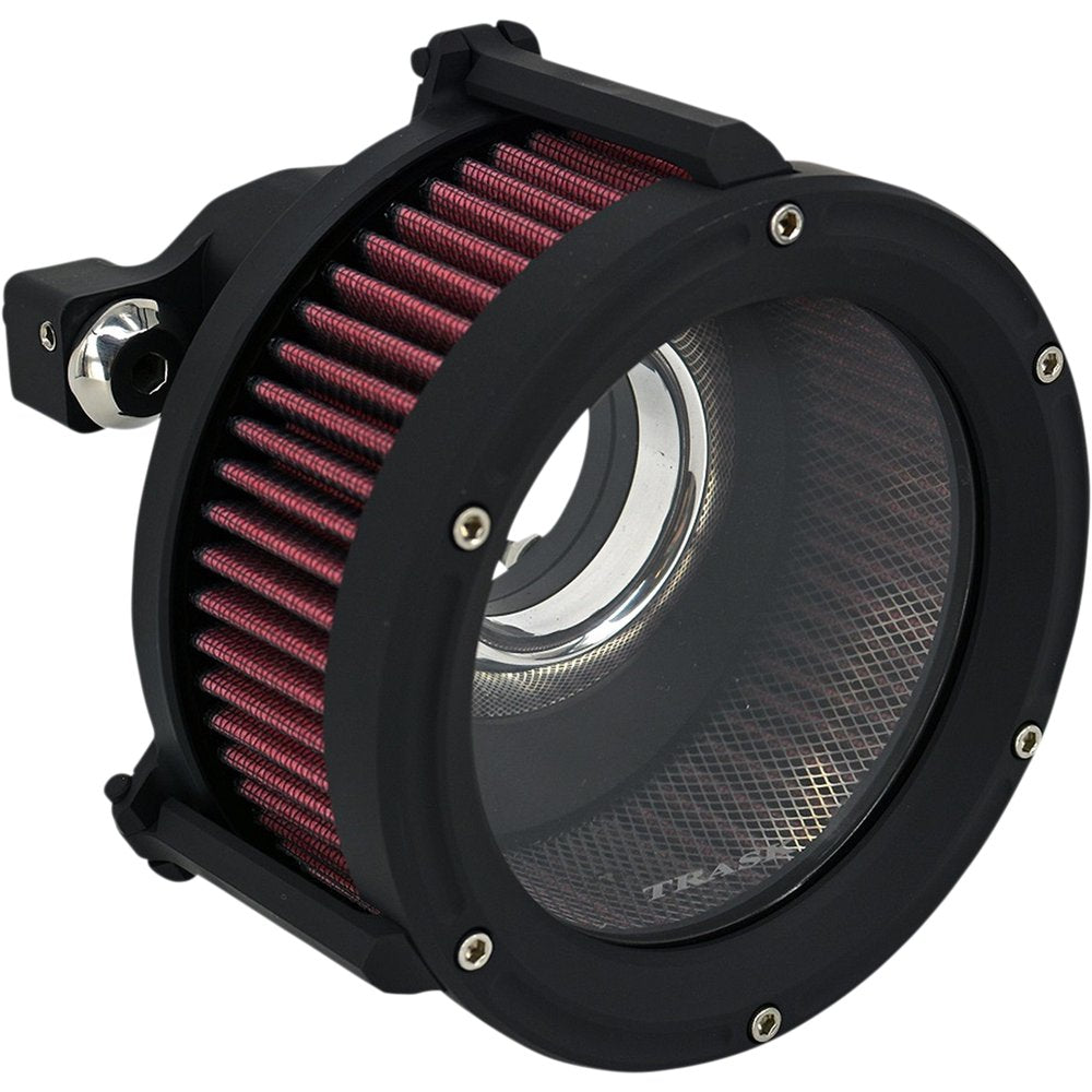 TRASK Assault Charge High-Flow Air Cleaner - Flat Black TM-1022-BK