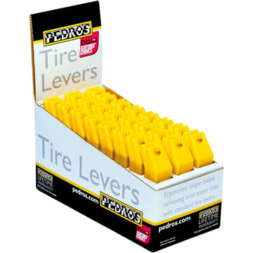 PEDRO'S Tire Levers Display - Yellow - 24 Pack 6400099