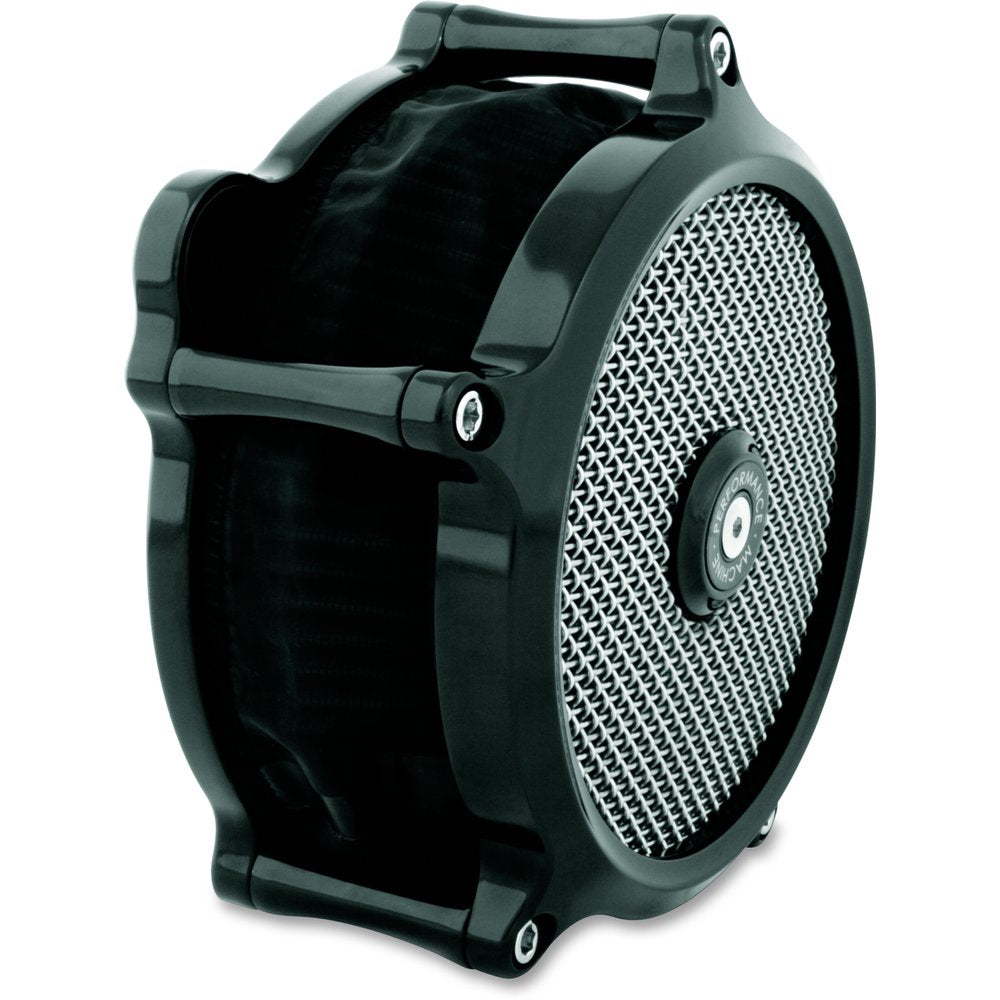 PERFORMANCE MACHINE (PM) Super Gas Air Cleaner Kit - Black 0206-2165-B