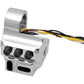 PERFORMANCE MACHINE (PM) Control Switch Housing - Left Side - Hydraulic Clutch - Five Button - Chrome 0062-2043-CH